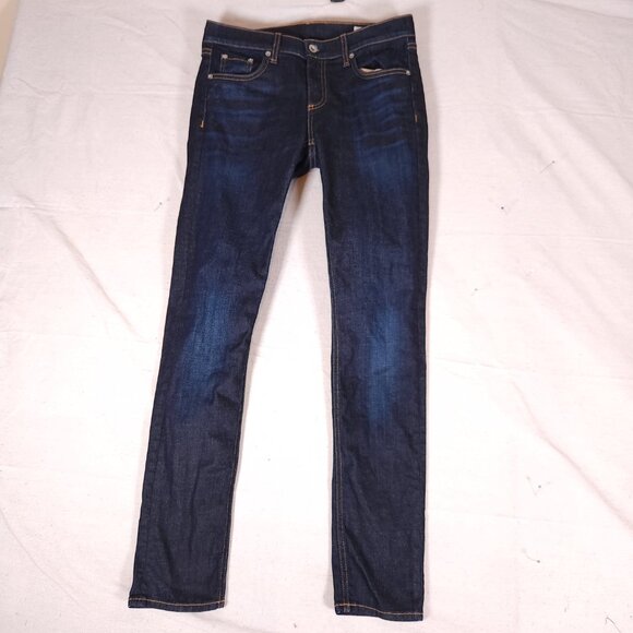 Rag & Bone Beverlys Dre Blue Jeans Womens Label Size 27 Denim Pants Normcore - Picture 1 of 16